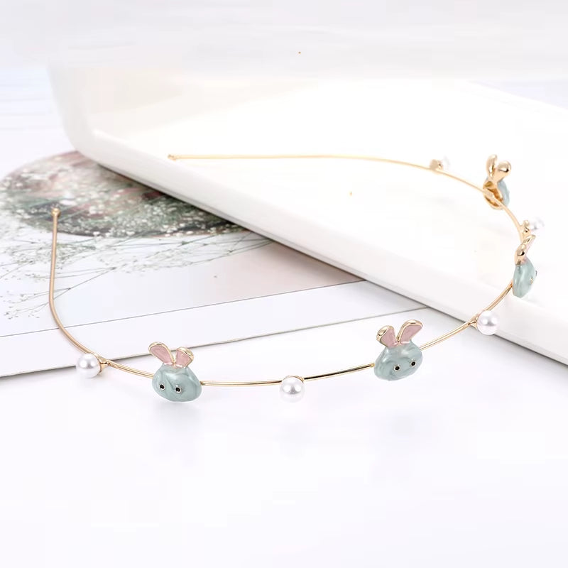 EASYA Fashion Starfish Shell Headband for Women Korean Style Simulated Pearl Hairband Hair Accesories