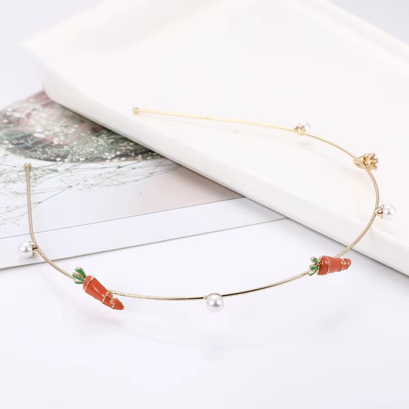 EASYA Fashion Starfish Shell Headband for Women Korean Style Simulated Pearl Hairband Hair Accesories