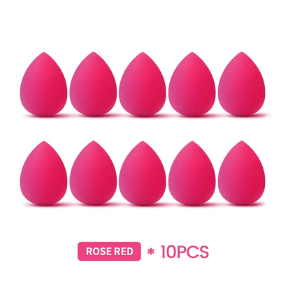 10Pcs/Kit Makeup Sponge Set Soft Colorful Cosmetic Puff Powder Foundation Beauty Tool Wholesale Women Beauty Makeup Tool