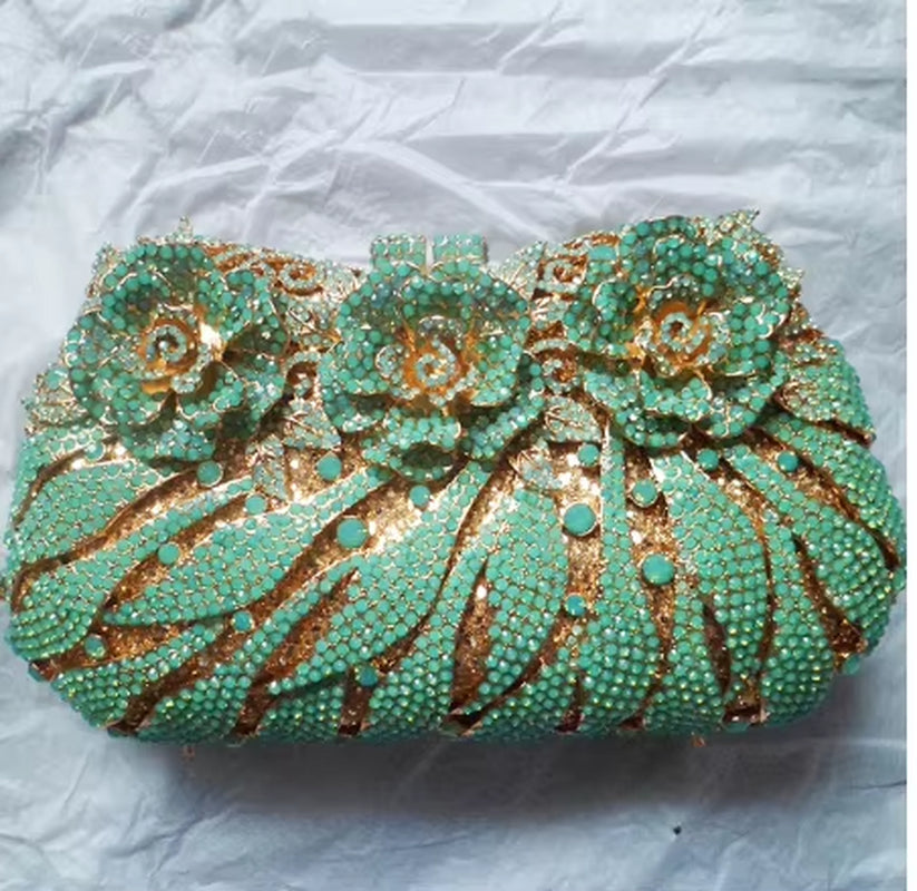 Women'S Diamond Handbags Rhinestones Evening Bags Bridal Stones Clutch Purse Lady Clutches Bags Party Wedding Evening Bag
