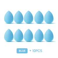 10Pcs/Kit Makeup Sponge Set Soft Colorful Cosmetic Puff Powder Foundation Beauty Tool Wholesale Women Beauty Makeup Tool