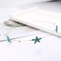 EASYA Fashion Starfish Shell Headband for Women Korean Style Simulated Pearl Hairband Hair Accesories