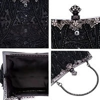 1920S Vintage Beaded Clutch Evening Bags for Women Formal Bridal Wedding Clutch Purse