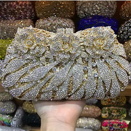 Women'S Diamond Handbags Rhinestones Evening Bags Bridal Stones Clutch Purse Lady Clutches Bags Party Wedding Evening Bag