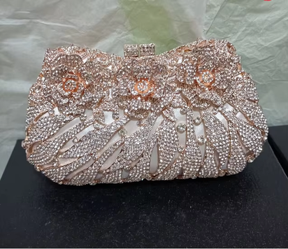 Women'S Diamond Handbags Rhinestones Evening Bags Bridal Stones Clutch Purse Lady Clutches Bags Party Wedding Evening Bag