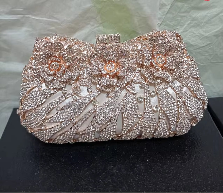 Women'S Diamond Handbags Rhinestones Evening Bags Bridal Stones Clutch Purse Lady Clutches Bags Party Wedding Evening Bag