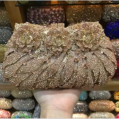 Women'S Diamond Handbags Rhinestones Evening Bags Bridal Stones Clutch Purse Lady Clutches Bags Party Wedding Evening Bag