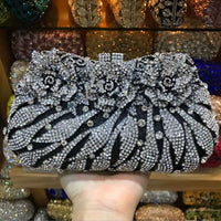 Women'S Diamond Handbags Rhinestones Evening Bags Bridal Stones Clutch Purse Lady Clutches Bags Party Wedding Evening Bag