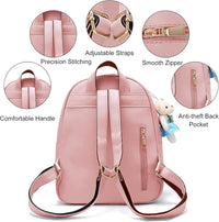 Mini Backpack for Girls Cute Backpack Purse Set Teen Kids Small PU Leather Bag