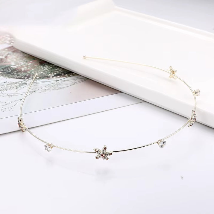 EASYA Fashion Starfish Shell Headband for Women Korean Style Simulated Pearl Hairband Hair Accesories