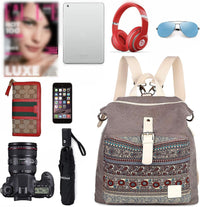 Backpack Purse Women Girls Canvas Backpack/Rucksack Convertible Shoulder Bag Casual Daypack