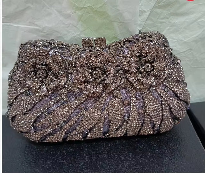 Women'S Diamond Handbags Rhinestones Evening Bags Bridal Stones Clutch Purse Lady Clutches Bags Party Wedding Evening Bag