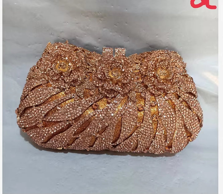 Women'S Diamond Handbags Rhinestones Evening Bags Bridal Stones Clutch Purse Lady Clutches Bags Party Wedding Evening Bag