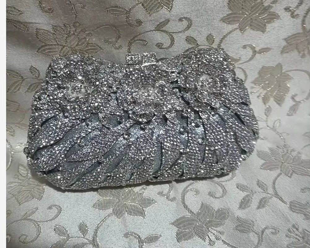 Women'S Diamond Handbags Rhinestones Evening Bags Bridal Stones Clutch Purse Lady Clutches Bags Party Wedding Evening Bag