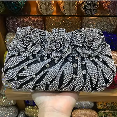 Women'S Diamond Handbags Rhinestones Evening Bags Bridal Stones Clutch Purse Lady Clutches Bags Party Wedding Evening Bag