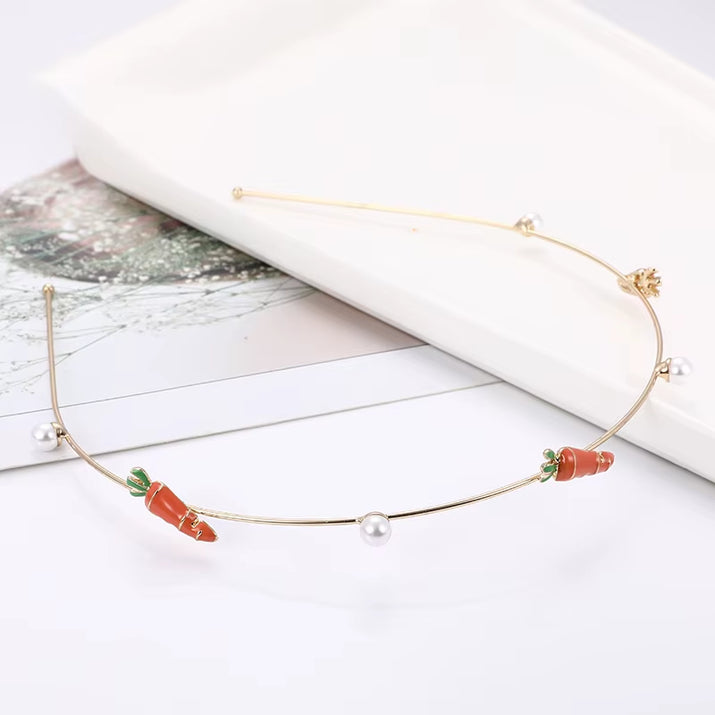 EASYA Fashion Starfish Shell Headband for Women Korean Style Simulated Pearl Hairband Hair Accesories