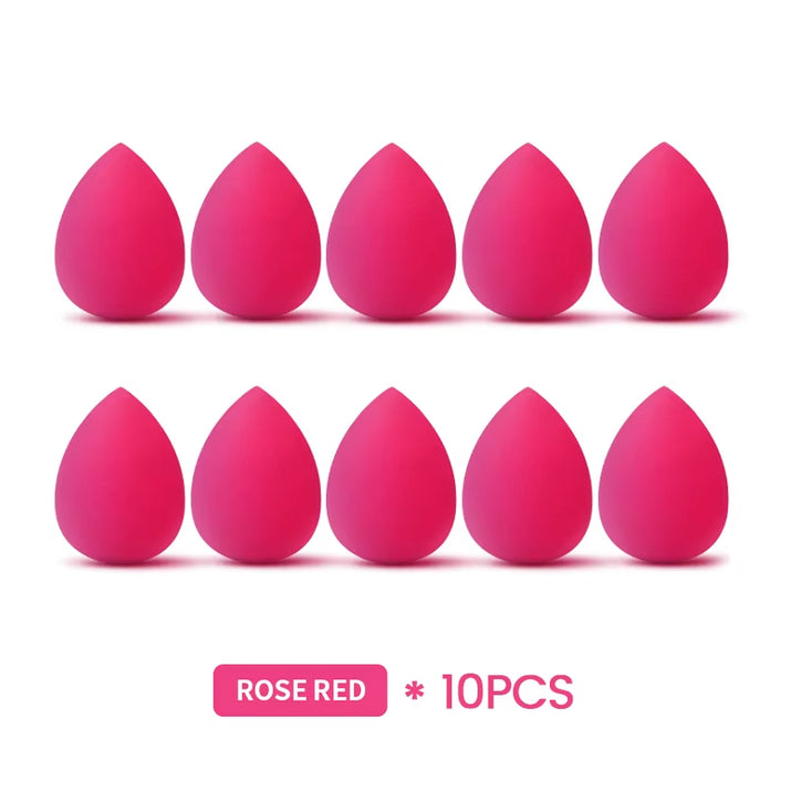 10Pcs/Kit Makeup Sponge Set Soft Colorful Cosmetic Puff Powder Foundation Beauty Tool Wholesale Women Beauty Makeup Tool