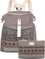 Backpack Purse Women Girls Canvas Backpack/Rucksack Convertible Shoulder Bag Casual Daypack