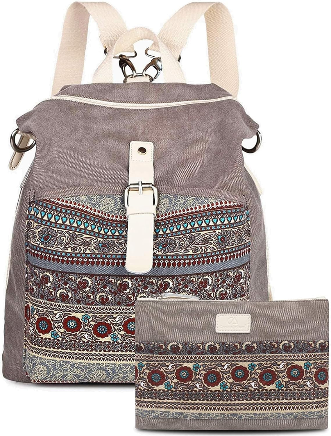 Backpack Purse Women Girls Canvas Backpack/Rucksack Convertible Shoulder Bag Casual Daypack