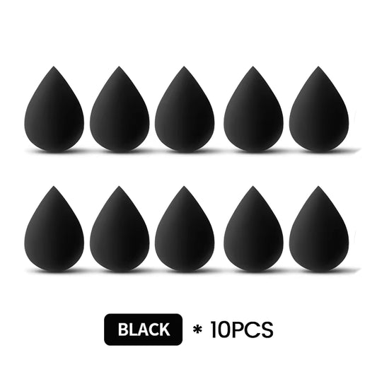 10Pcs/Kit Makeup Sponge Set Soft Colorful Cosmetic Puff Powder Foundation Beauty Tool Wholesale Women Beauty Makeup Tool