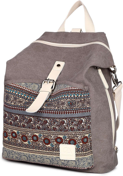 Backpack Purse Women Girls Canvas Backpack/Rucksack Convertible Shoulder Bag Casual Daypack