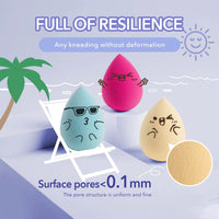 10Pcs/Kit Makeup Sponge Set Soft Colorful Cosmetic Puff Powder Foundation Beauty Tool Wholesale Women Beauty Makeup Tool